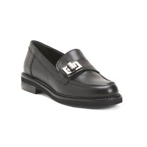 NAPOLEONI Black Made In Italy Leather Loafers